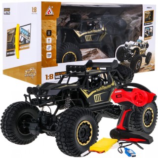 Kovový crawler Rock pre deti 3+ Diaľkové ovládanie model 1:8 Pohon 4x4
