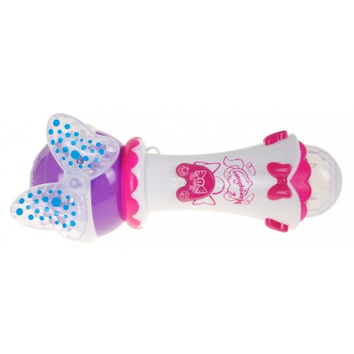 Mikrofón na karaoke pre deti 3+ biely Funkcia zmeny hlasu + Svetielka + MP3