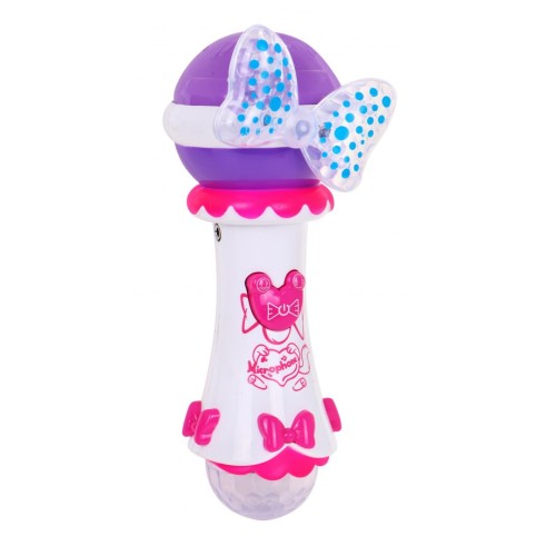 Mikrofón na karaoke pre deti 3+ ružový Funkcia zmeny hlasu + Svetielka + MP3