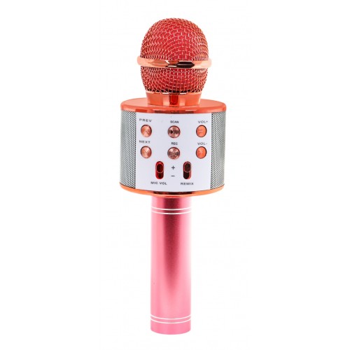 Mikrofón Karaoke s Reproduktorom Ružové Zlato