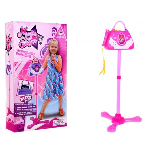 Mikrofón Prenosná Kabelka Karaoke Stojan