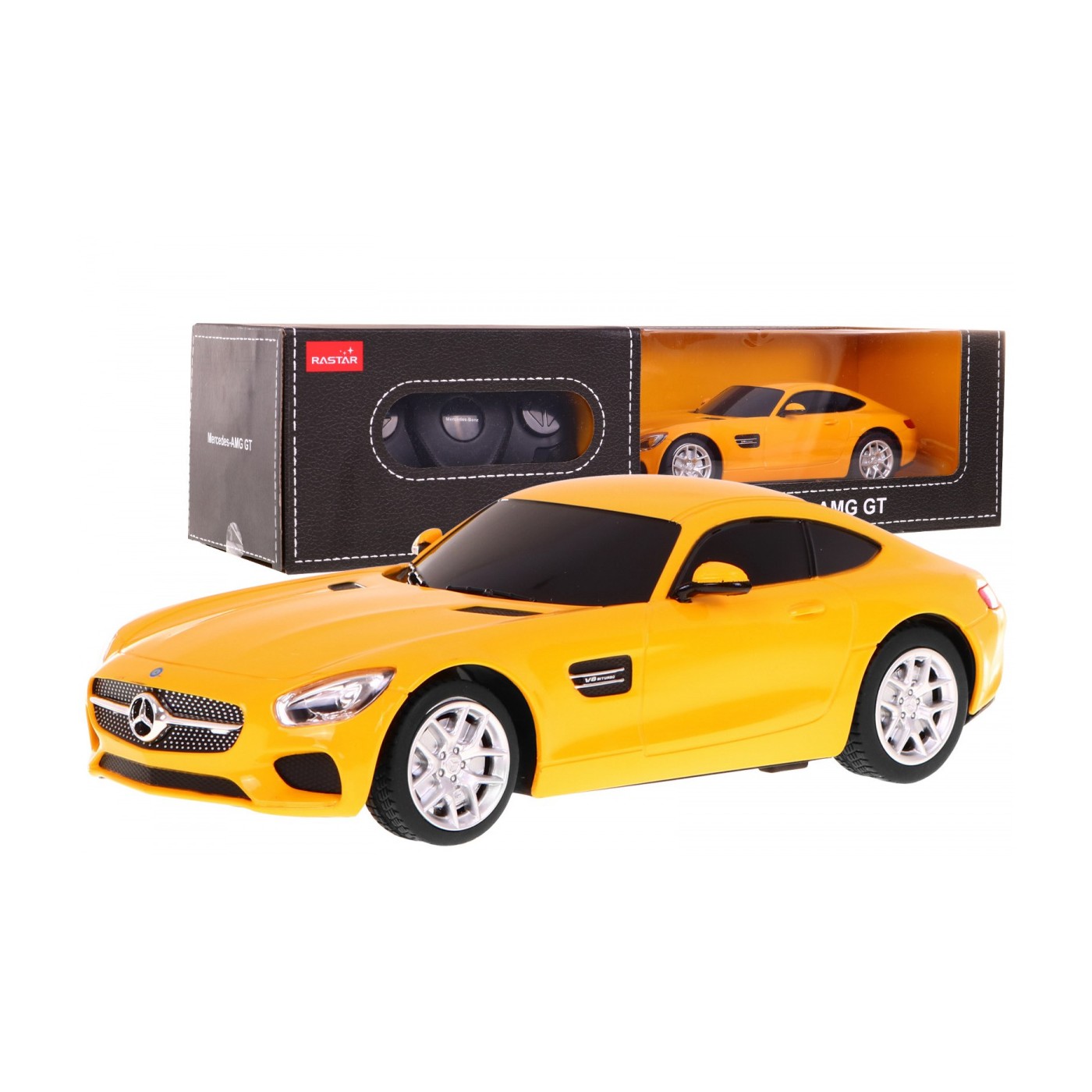 Autíčko R C Mercedes AMG GT Žltý 1 24 RASTAR