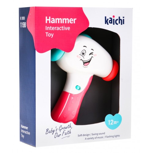 Interaktívne kladivo pre deti 12m+ Svetlá a zvuky pre malých majstrov