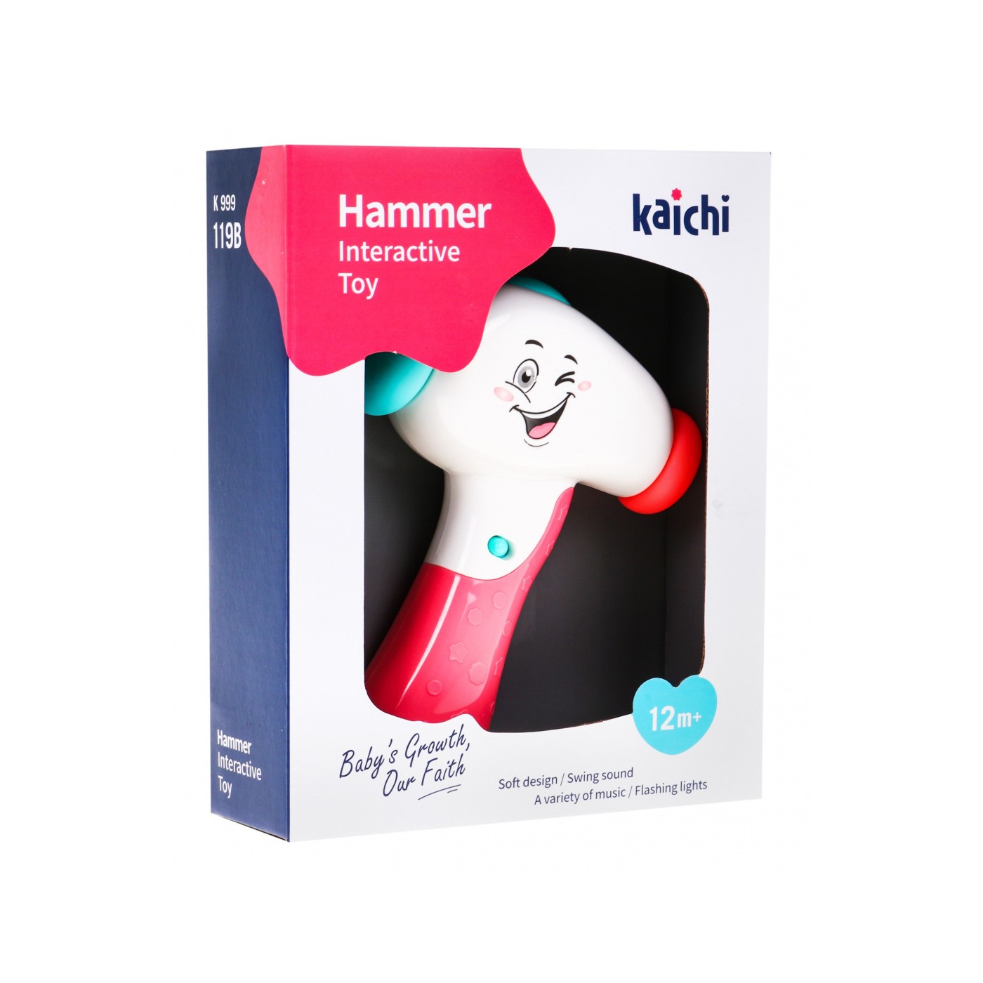 Interaktívne kladivo pre deti 12m+ Svetlá a zvuky pre malých majstrov