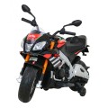 Aprilia Tuono V4 Motorka na batériu pre deti Čierny + Panel MP3 + Pomocné kolieska + Pomalý štart