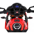 Aprilia Tuono V4 Motorka na batériu pre deti Červený + Panel MP3 + Pomocné kolieska + Pomalý štart