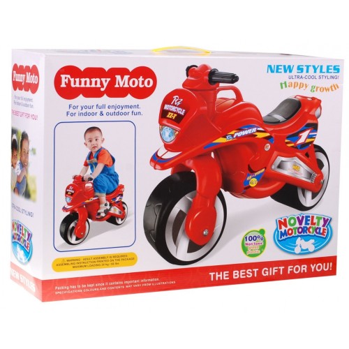 Odrážadlo motorka červený