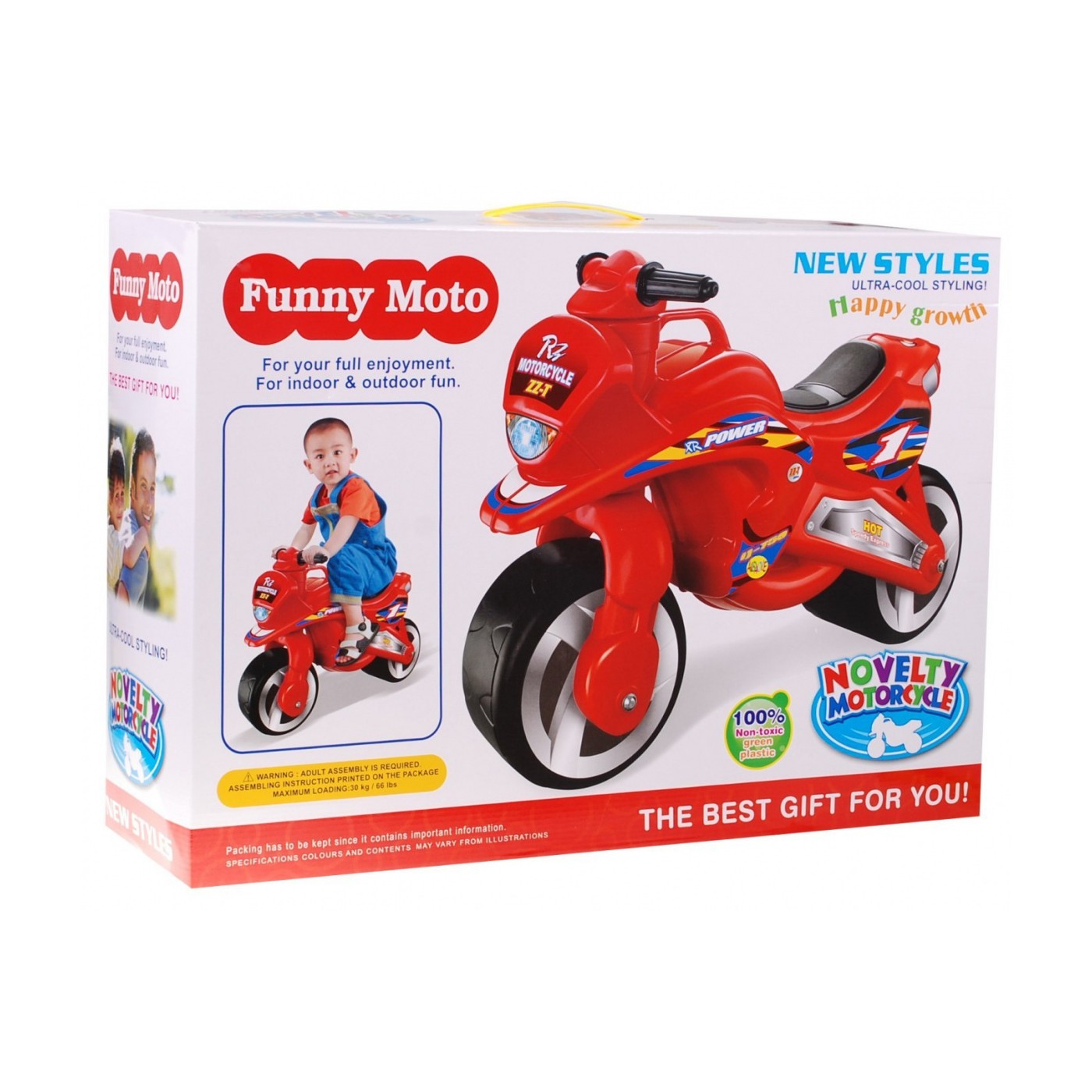 Odrážadlo motorka červený