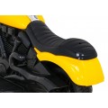 Motorka Chopper V-Max na batériu pre deti Žltý + Melódie Klaxon + Svetlo + Pomocné kolesá