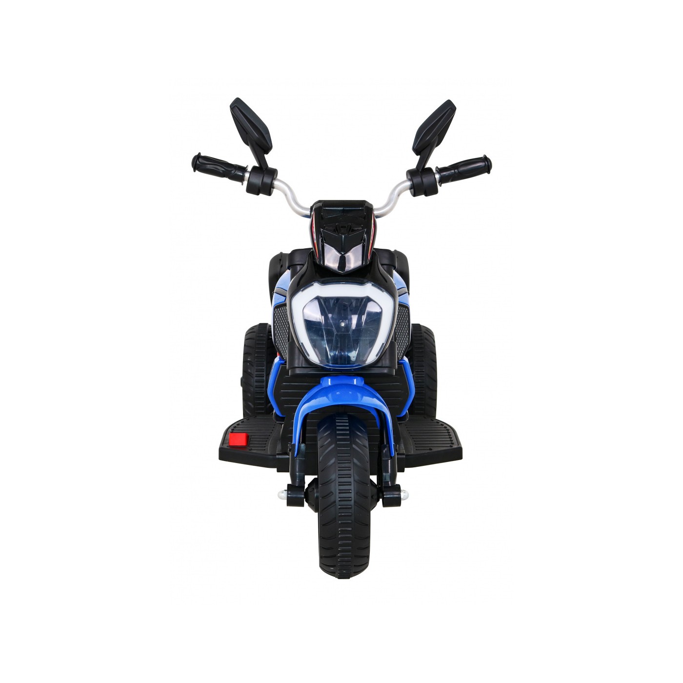 Motorka Fast Tourist na batériu pre deti Modrý + Audio + Svetlá + Ekokoža