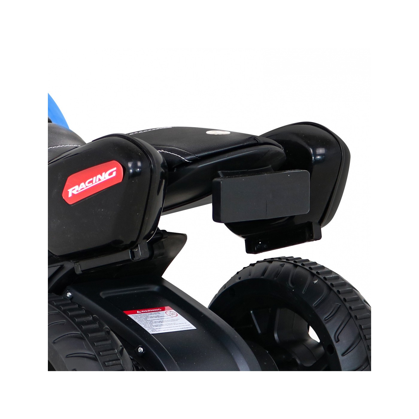 Motorka Fast Tourist na batériu pre deti Modrý + Audio + Svetlá + Ekokoža