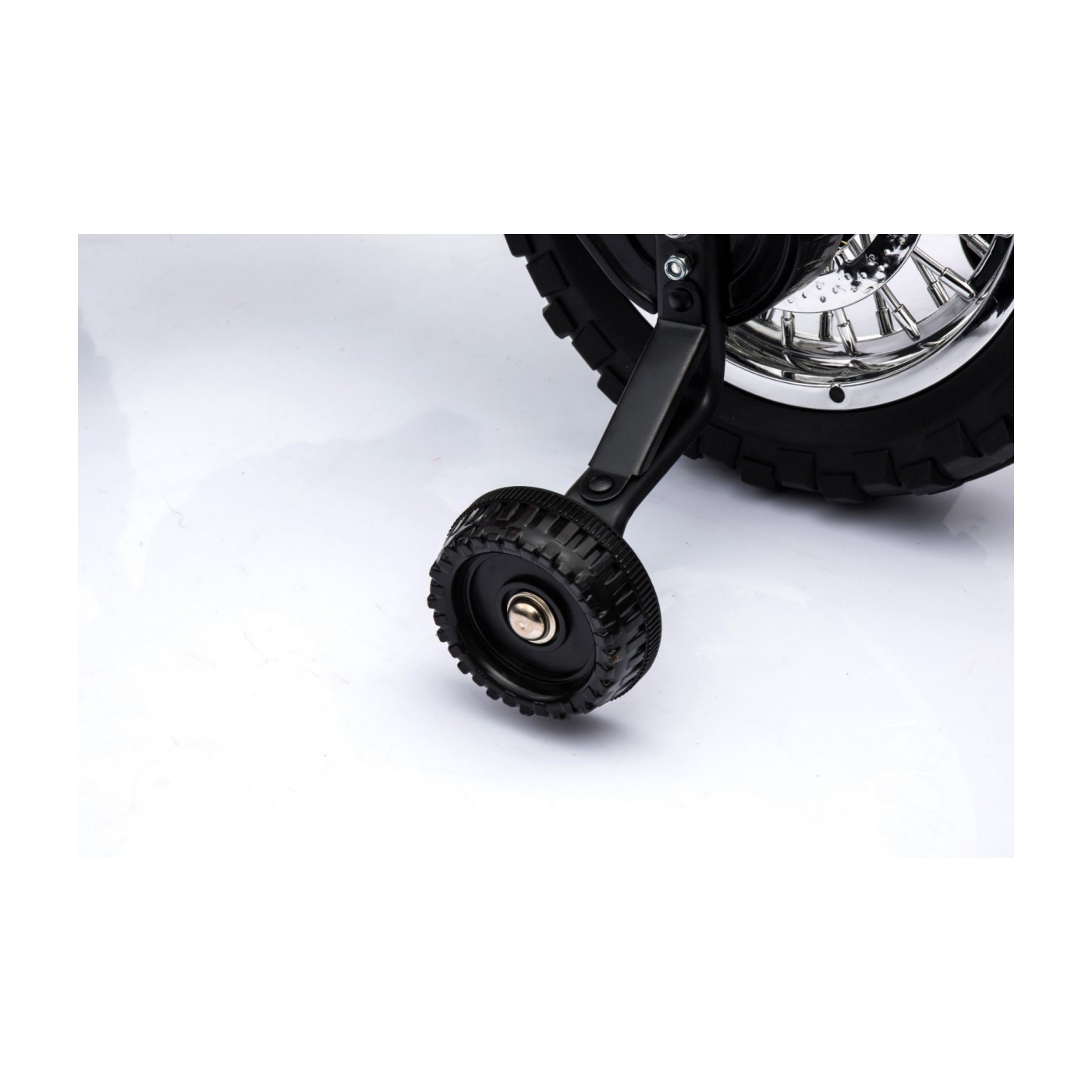 Motorka Cross pre deti Vozidlo na batériu Červený + Pomocné kolesá + Zvuky LED