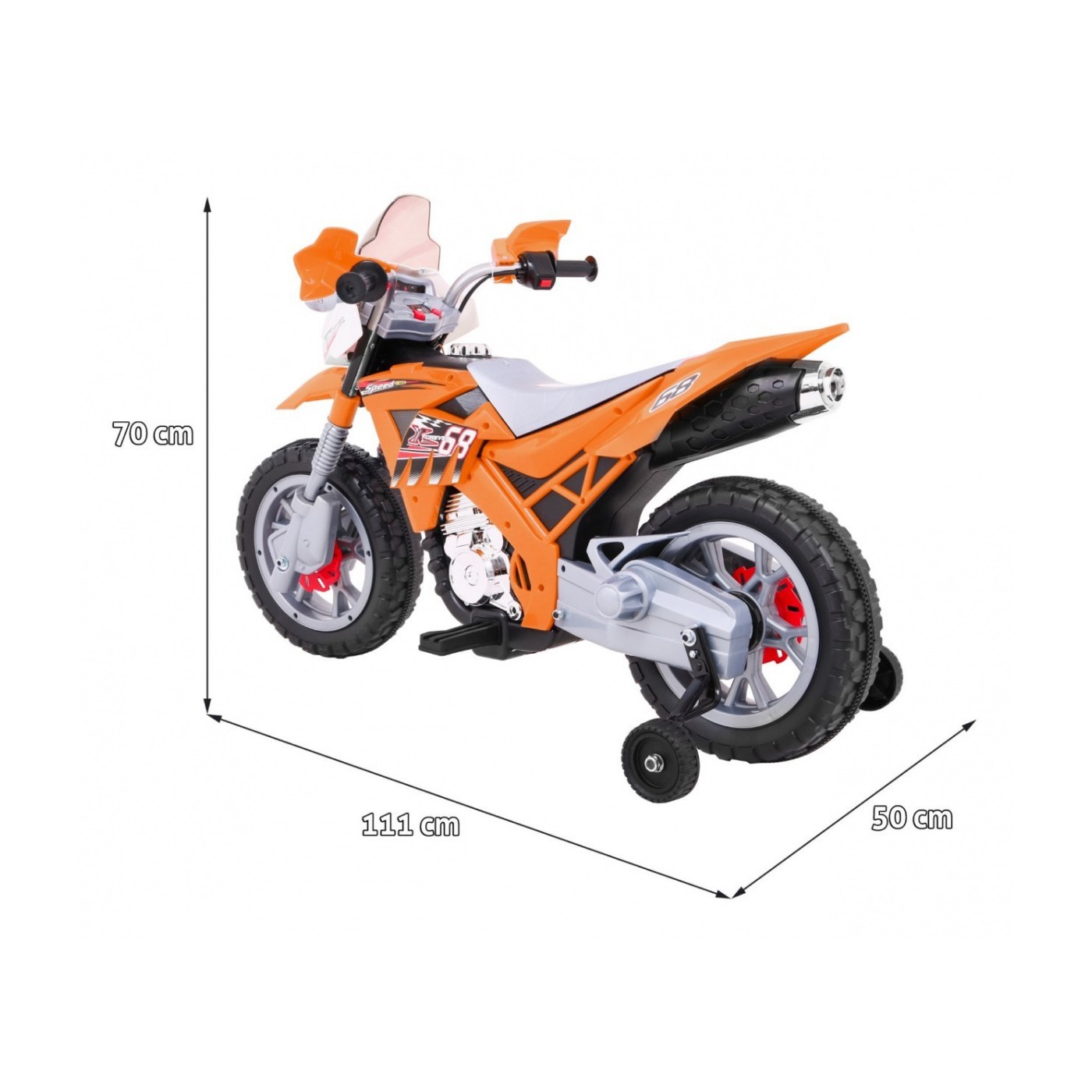 Motorka Cross Oranžový