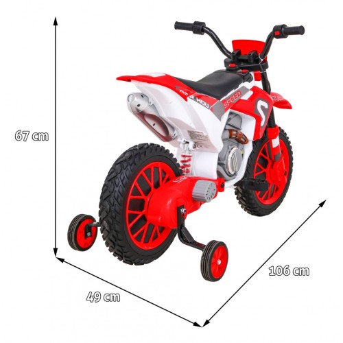 Motorka Cross Super Speed Červený