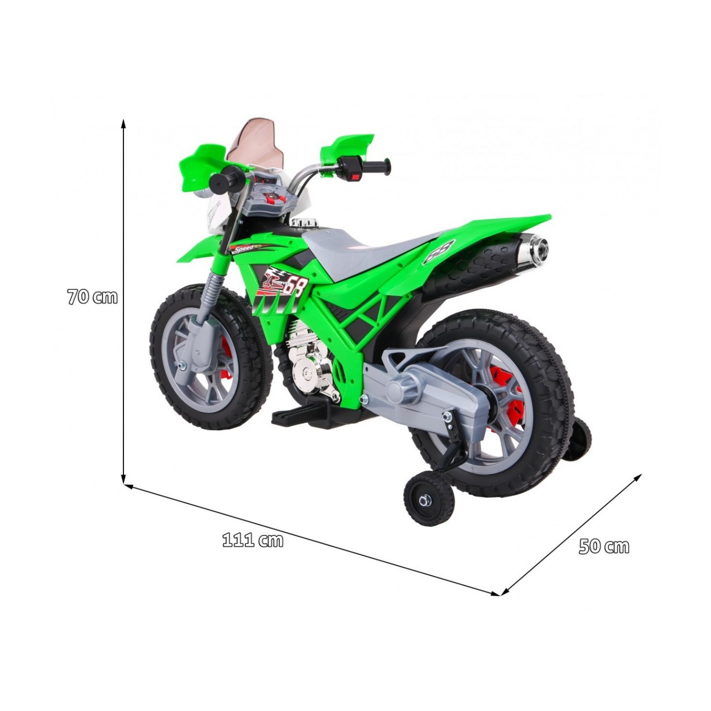 Motorka Cross Zelený