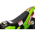 Motorka Cross pre deti Vozidlo na batériu Zelený + Pomocné kolesá + Zvuky LED