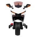 Motorka R1 Superbike elektrický pre deti Biely + Pomocné kolesá + Klaksón + Svetlá LED