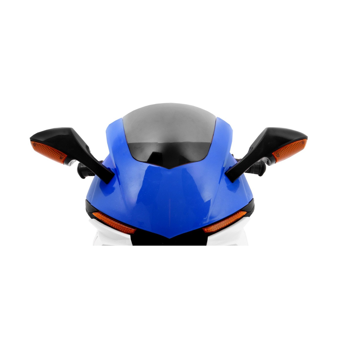 Motorka R1 Superbike elektrický pre deti Modrý + Pomocné kolesá + Klaksón + Svetlá LED