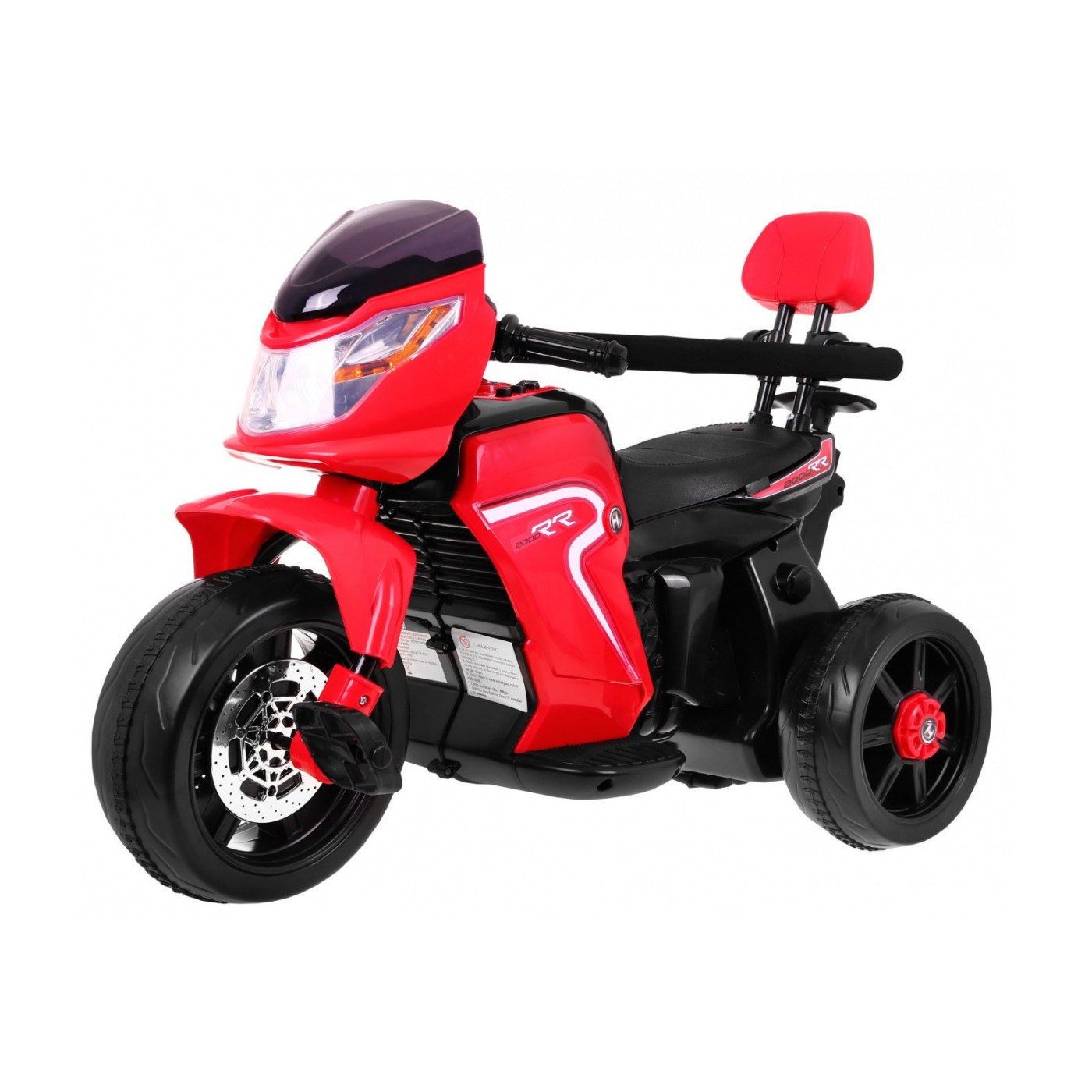 Motorka Bicykel Tlačná rukoväť Červená