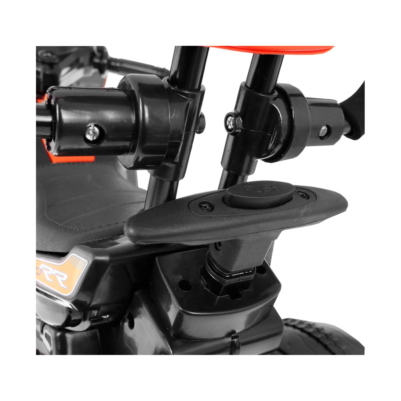 Motorka Bicykel Tlačná rukoväť Červená