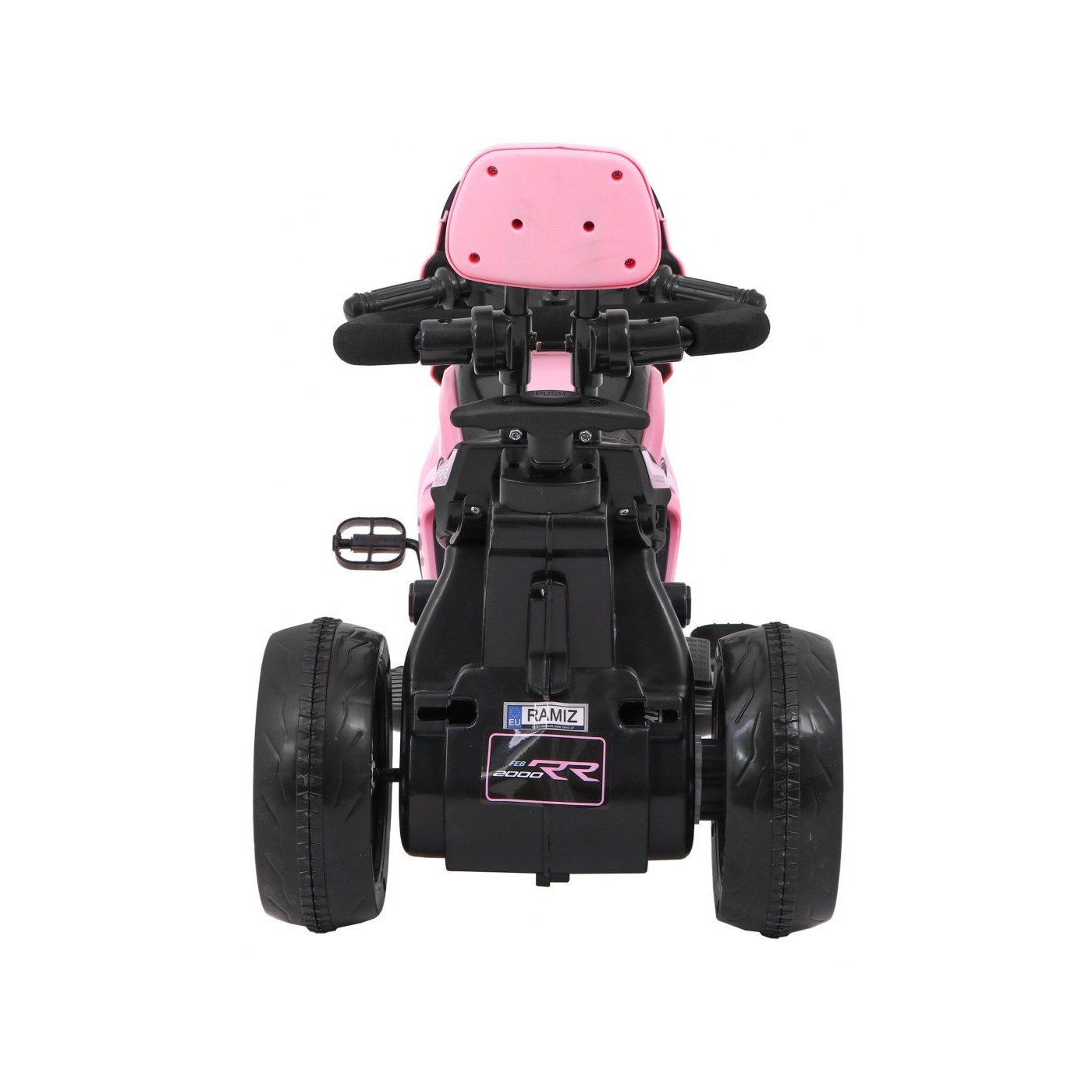 Motorka Bicykel Tlačná rukoväť Ružová