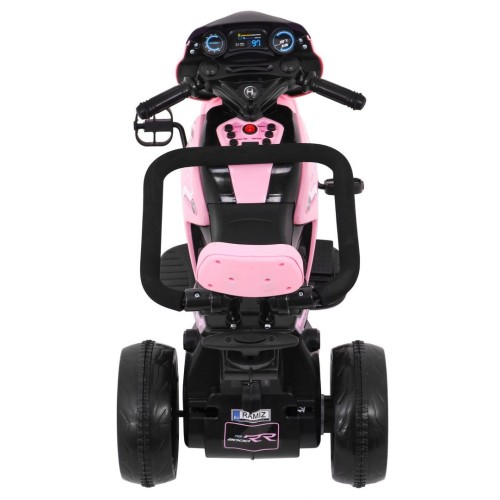 Motorka Bicykel Tlačná rukoväť Ružová