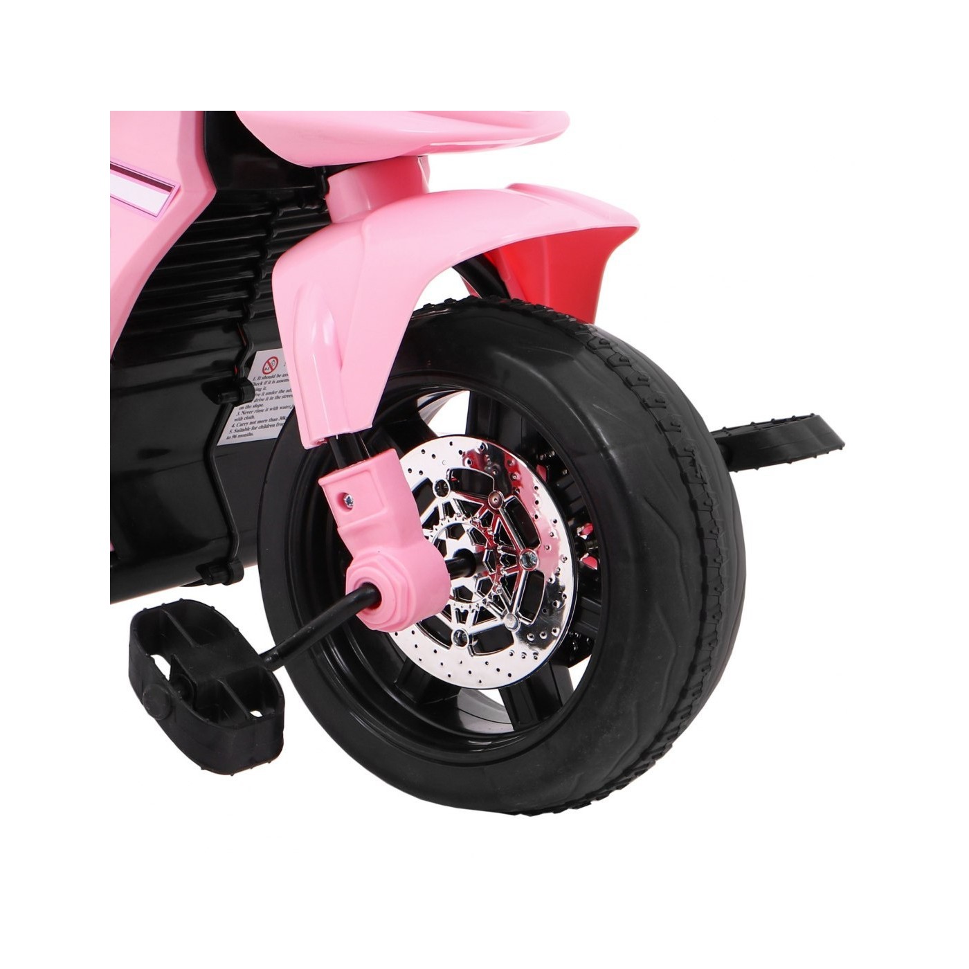 Motorka Bicykel Tlačná rukoväť Ružová