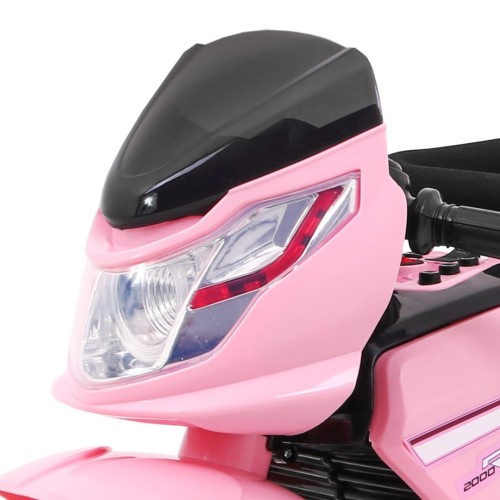 Motorka Bicykel Tlačná rukoväť Ružová