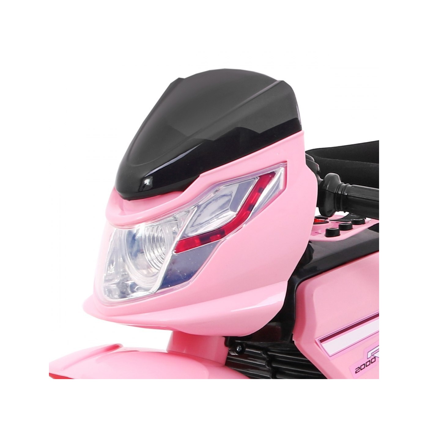 Motorka Bicykel Tlačná rukoväť Ružová