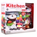 Farebná sada na varenie pre deti 3+ Hrnce + Hračkové jedlo + Kuchynské príslušenstvo 22 ks.