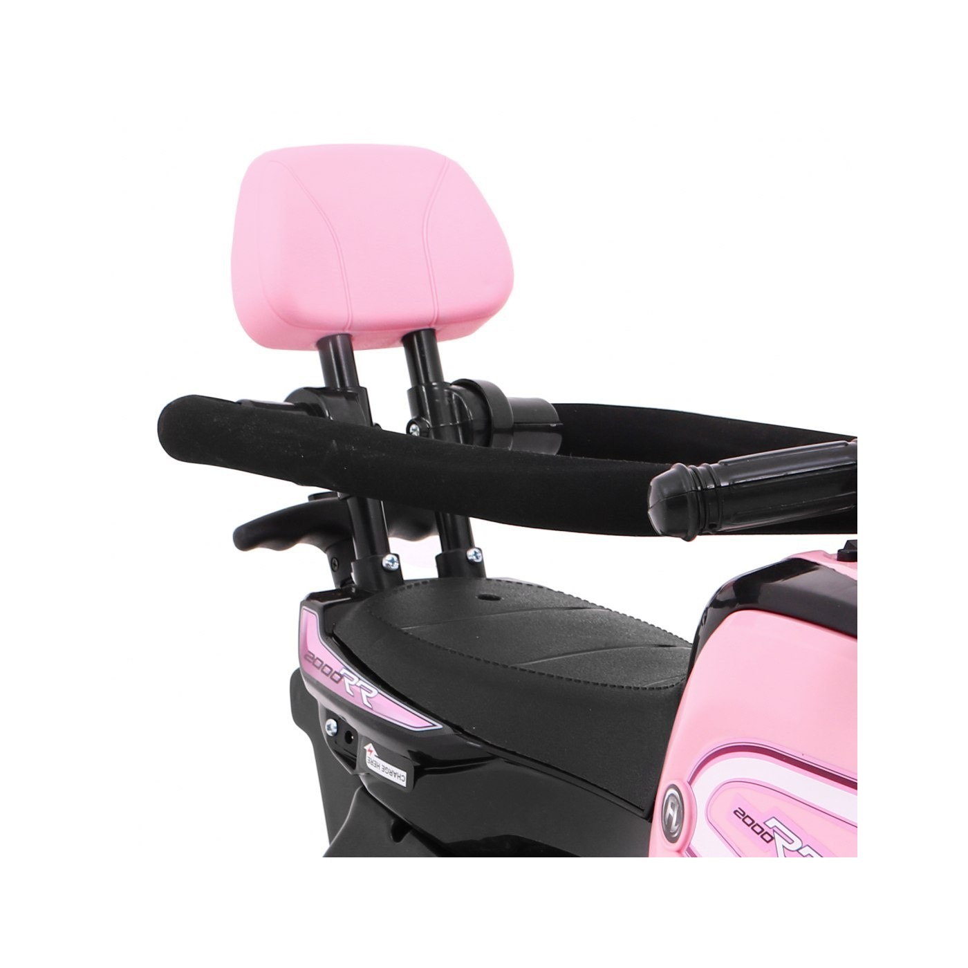 Motorka Bicykel Tlačná rukoväť Ružová