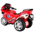 Motorka Trojkolka RR1000 elektrická pre deti Červená + Zvončeky + Svetlá + Úložný priestor