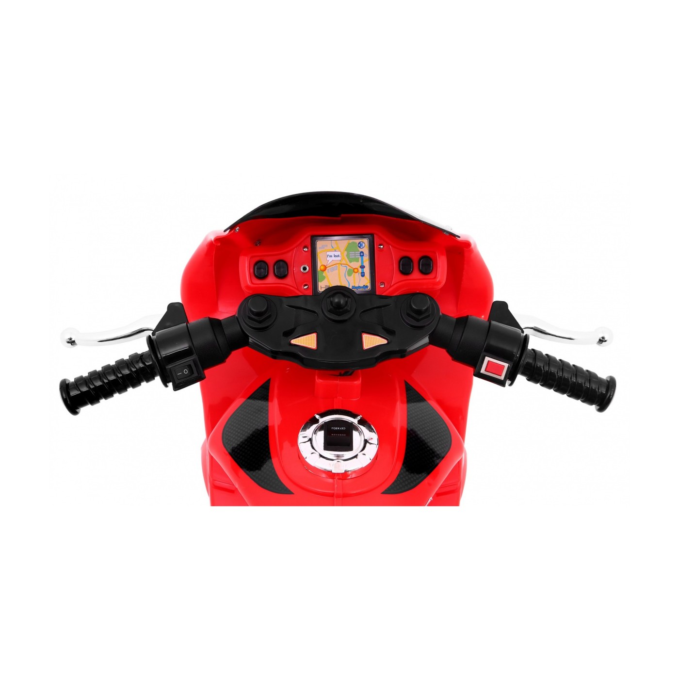 Motorka Trojkolka RR1000 elektrická pre deti Červená + Zvončeky + Svetlá + Úložný priestor