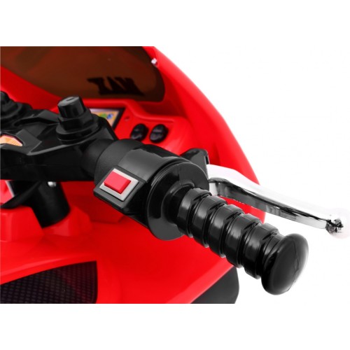 Motorka Trojkolka RR1000 elektrická pre deti Červená + Zvončeky + Svetlá + Úložný priestor