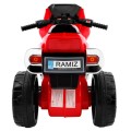 Motorka Trojkolka RR1000 elektrická pre deti Červená + Zvončeky + Svetlá + Úložný priestor