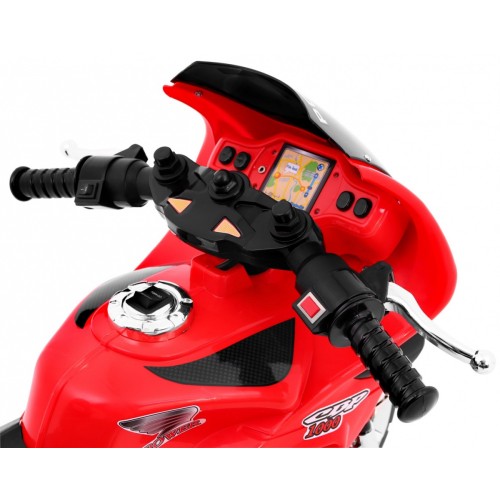 Motorka Trojkolka RR1000 elektrická pre deti Červená + Zvončeky + Svetlá + Úložný priestor