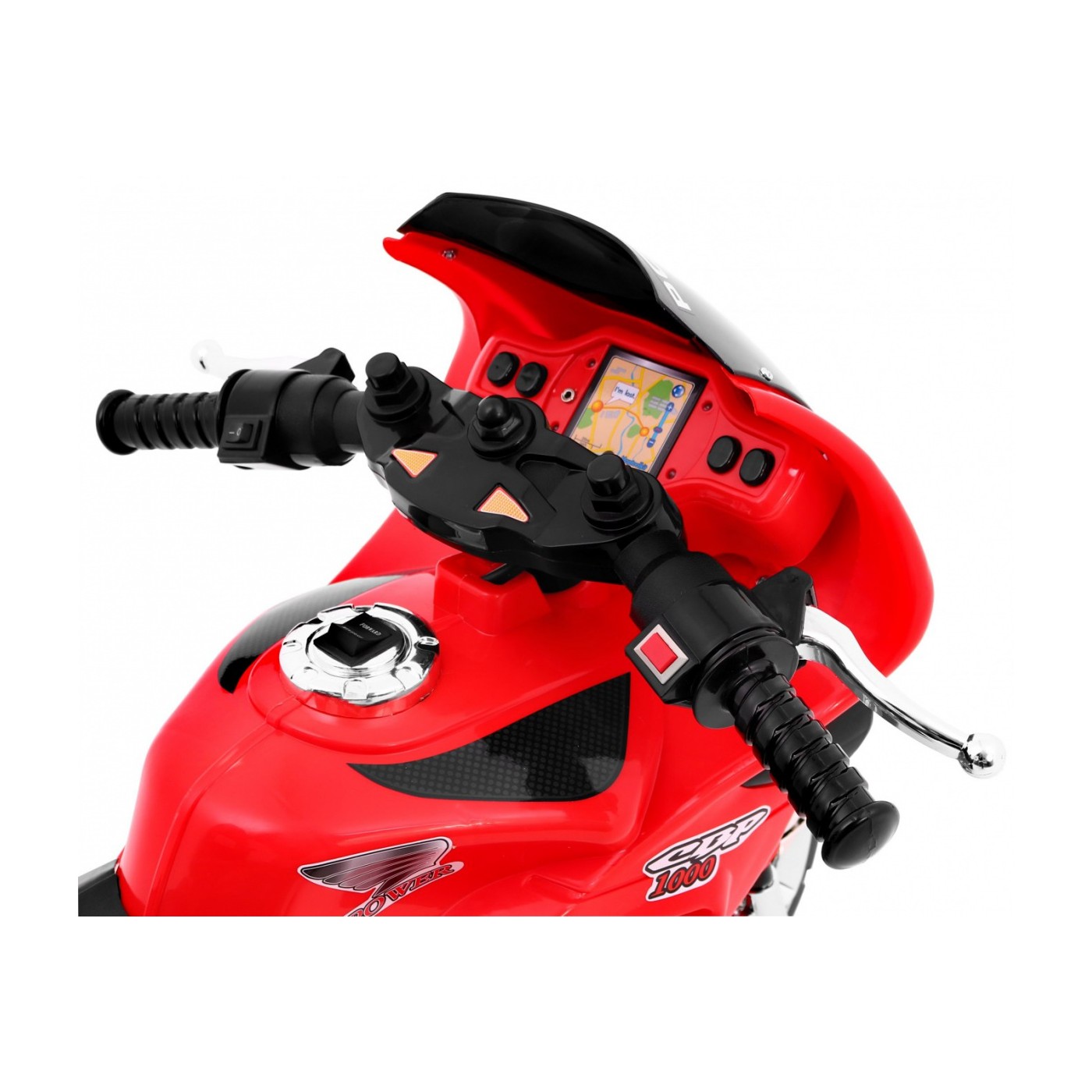 Motorka Trojkolka RR1000 elektrická pre deti Červená + Zvončeky + Svetlá + Úložný priestor