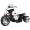 Motorka Chopper na batériu pre deti Čierny + 3 kolesá + Zvuky + Svetlá LED