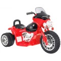 Motorka Chopper na batériu pre deti Červený + 3 kolesá + Zvuky + Svetlá LED