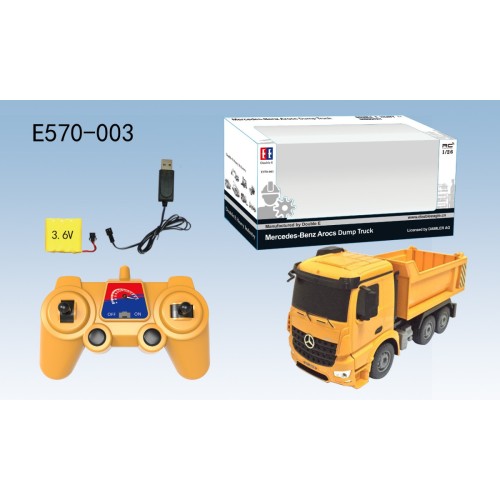 Autíčko R/C Mercedes-Benz Actros 2.4G Vyklápací Double E