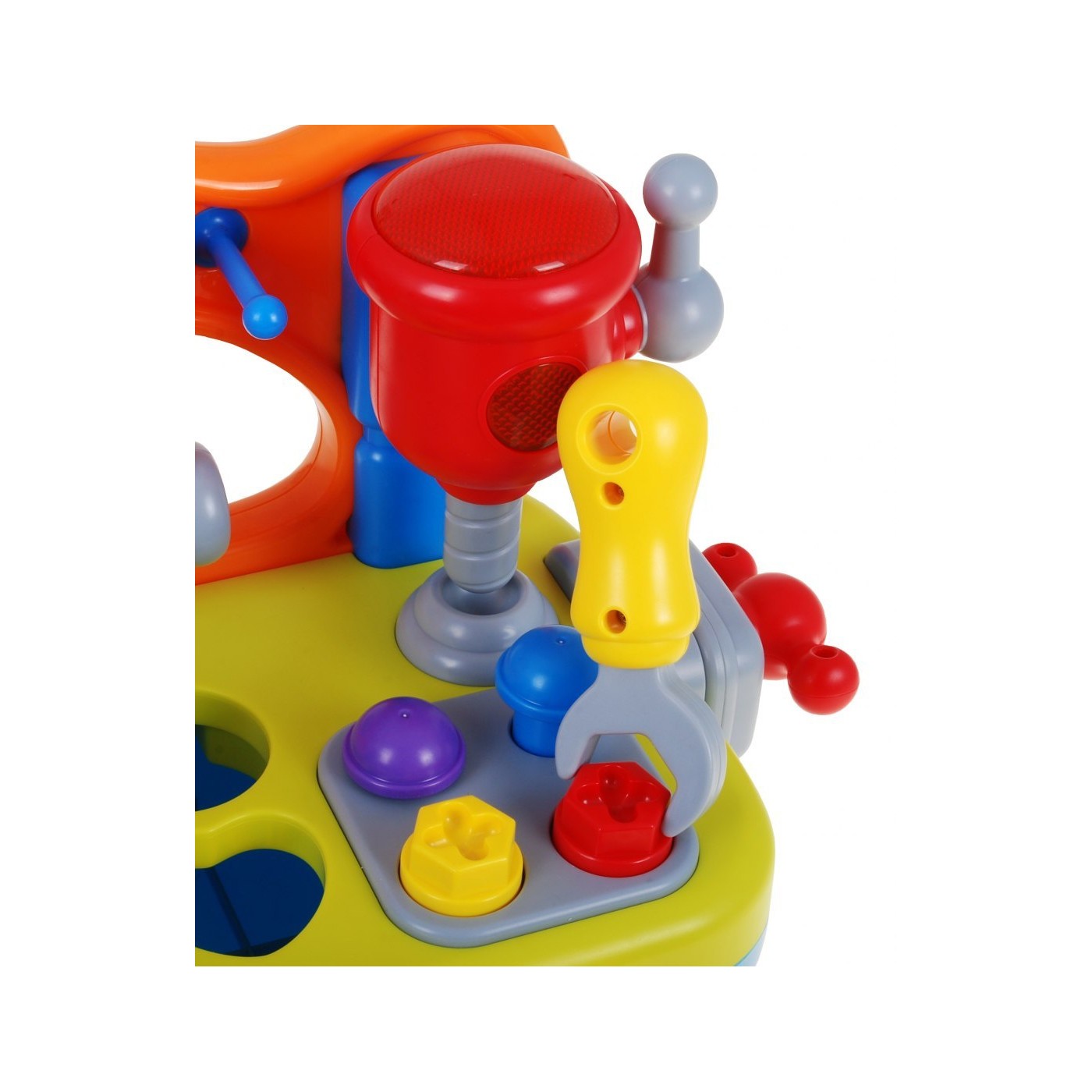 Viacfunkčná Senzorická dielňa pre deti 18m+ Hrkálka + Triedič tvarov + Zvuky Svetlá