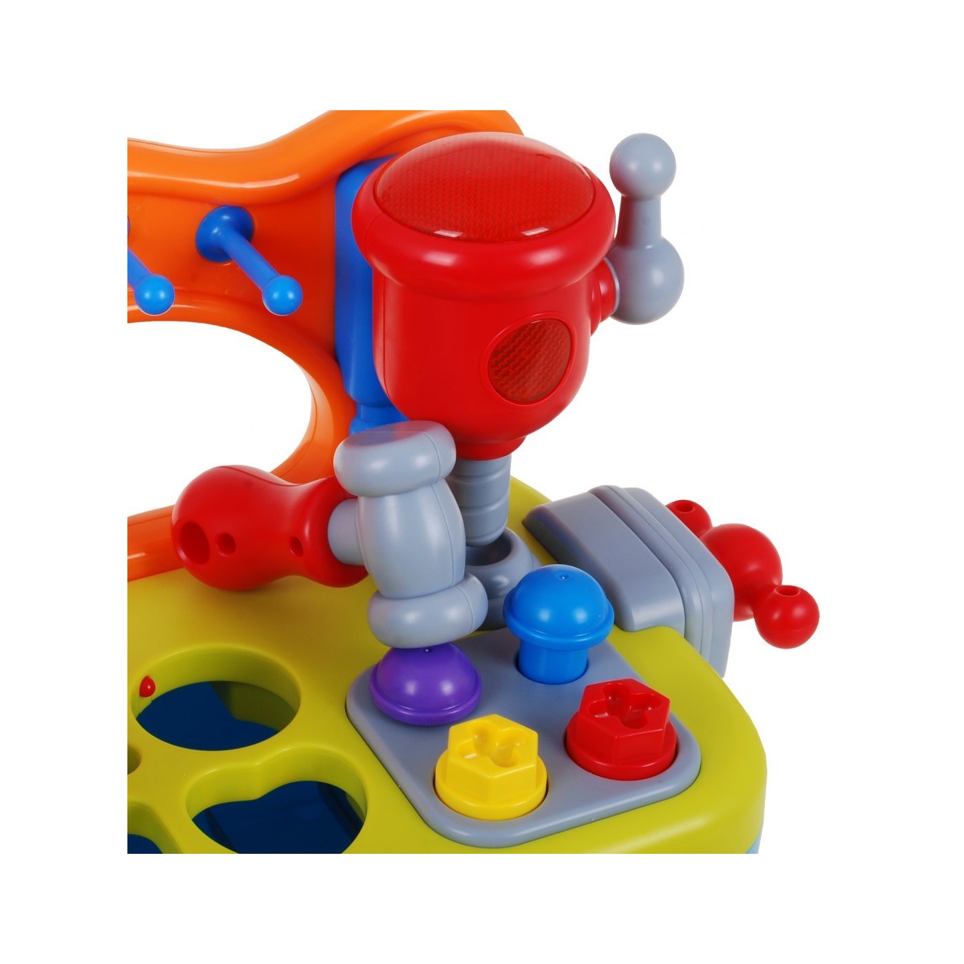 Viacfunkčná Senzorická dielňa pre deti 18m+ Hrkálka + Triedič tvarov + Zvuky Svetlá