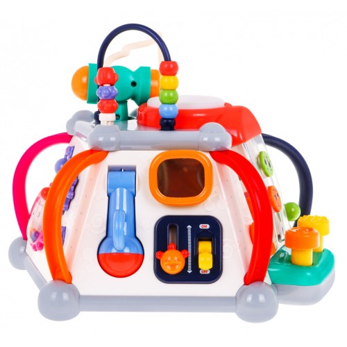 Multikocka senzorická pre deti 18m+ Interaktívne funkcie + 20 mini hračiek + Mikrofón Bubon Volant Prepletanie Akvárium