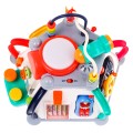Multikocka senzorická pre deti 18m+ Interaktívne funkcie + 20 mini hračiek + Mikrofón Bubon Volant Prepletanie Akvárium