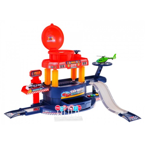 Interaktívna Autoumývareň pre deti 3+ Autíčko meniace farbu + Šmýkačka + Výťah