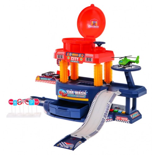 Interaktívna Autoumývareň pre deti 3+ Autíčko meniace farbu + Šmýkačka + Výťah