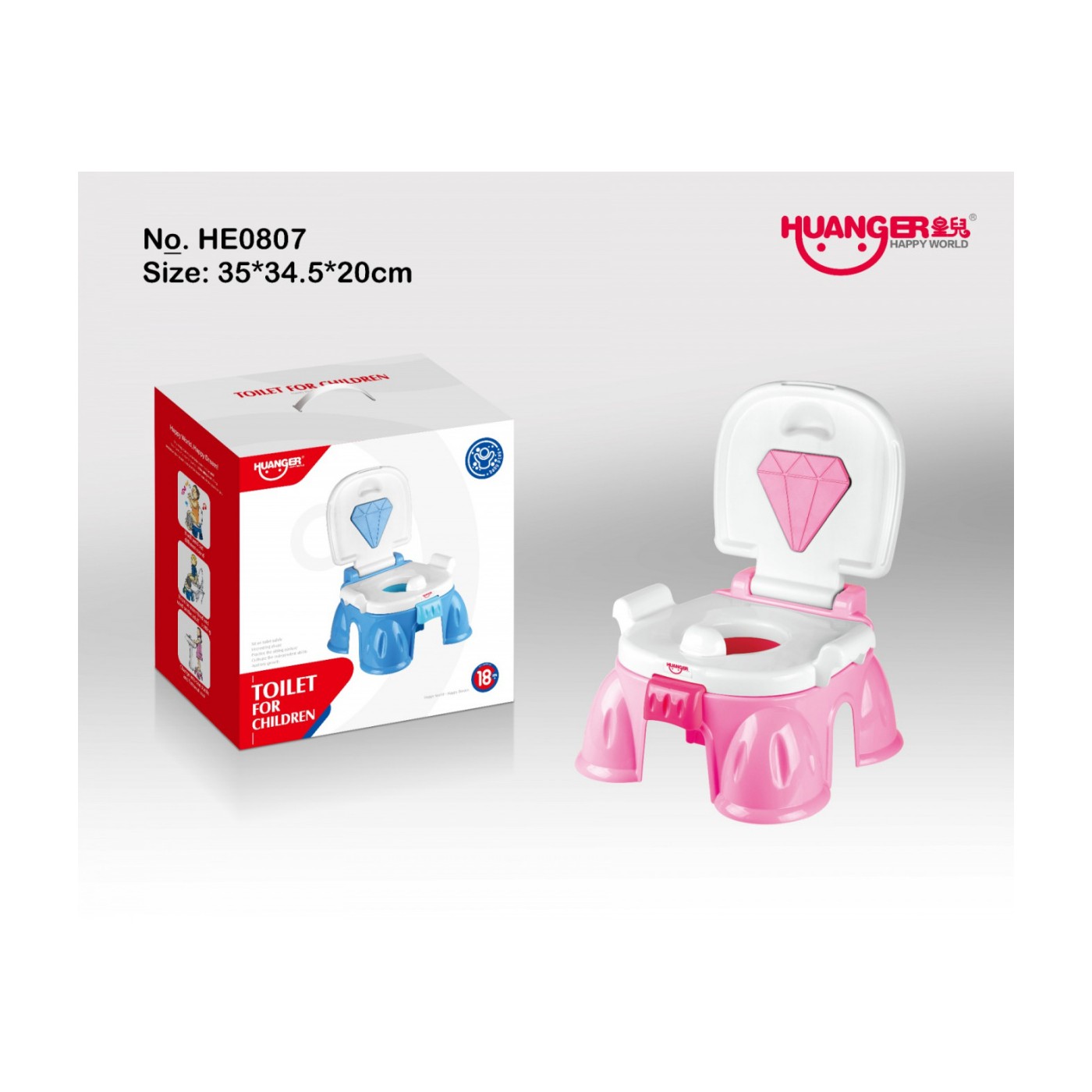 Interaktívny Nočník Pre Najmenších Diamant Ružový