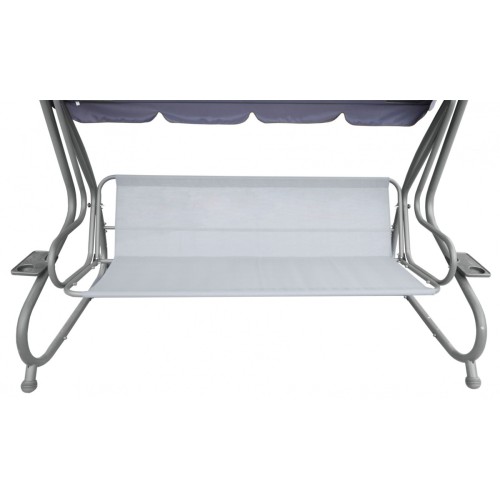 Veľká Záhradná hojdačka 4-os. Zelená + Textil + Strecha + Nastaviteľné sedadlo + 4 Vankúše