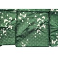 Veľká Záhradná hojdačka 4-os. Zelené Motýle + Textil + Strecha + Nastaviteľné sedadlo + 4 Vankúše