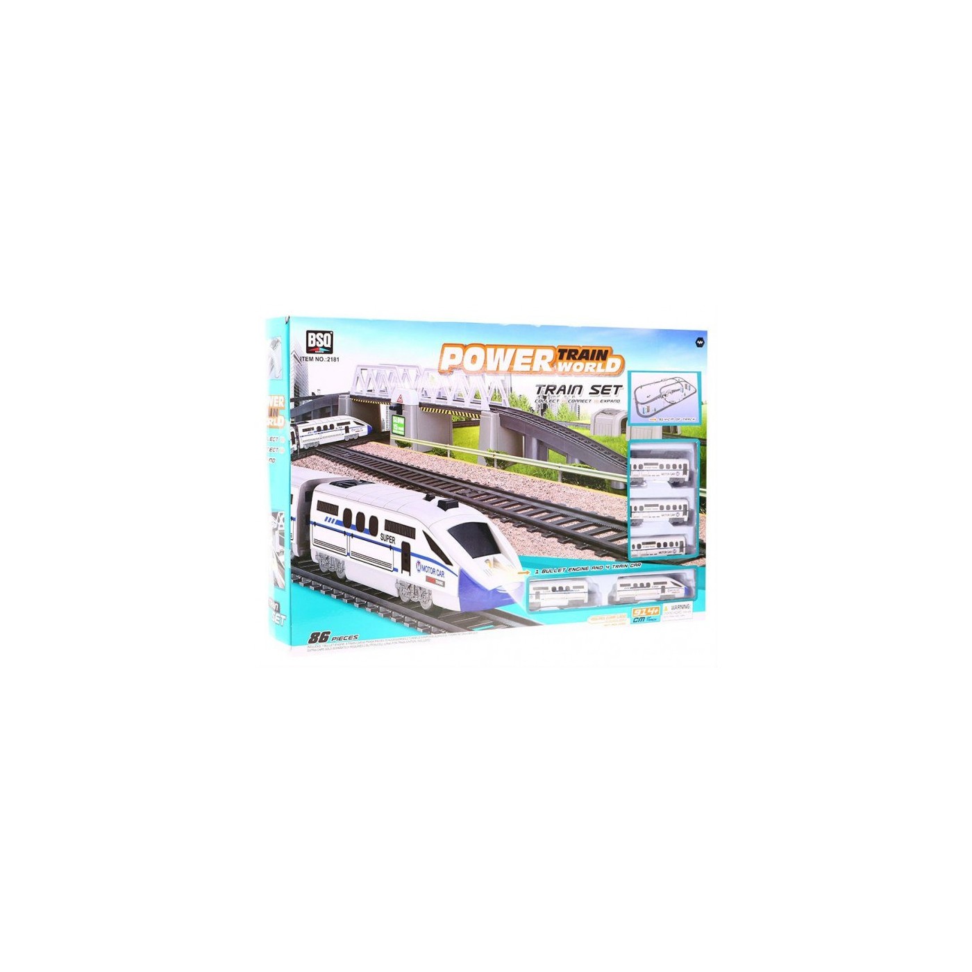 Obrovská Železnica pre deti 3+ Dlhé koľaje 914 cm + Vlak s vagónmi + Príslušenstvo